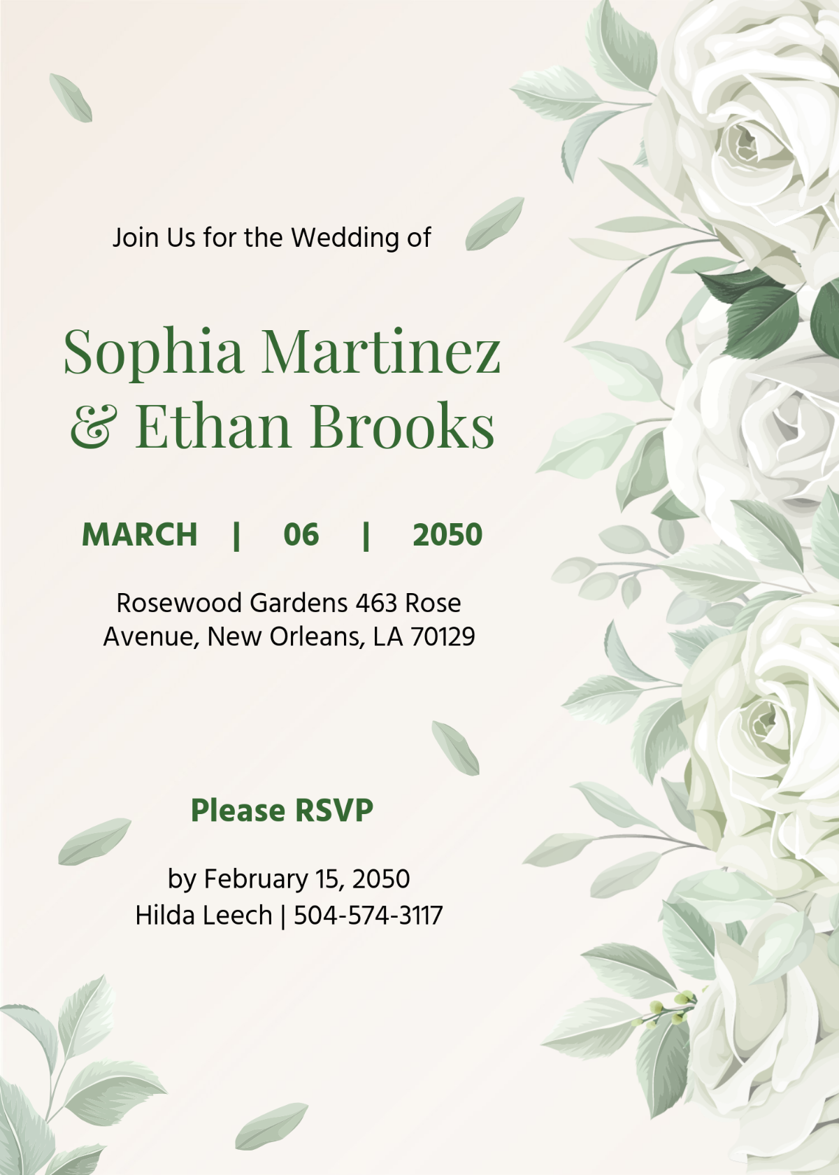 rsvp invitation template