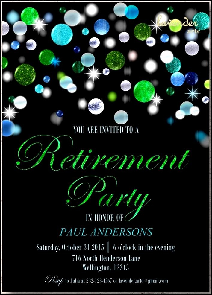 free retirement party invitation templates for word