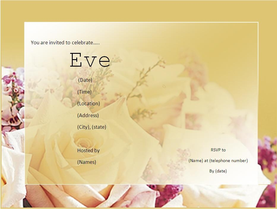 invitation templates free