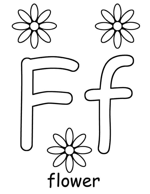 letter f worksheets for preschool