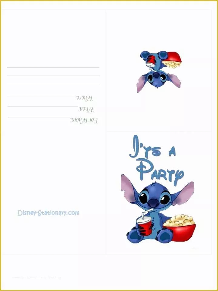 Free Lilo And Stitch Invitation Template Of Lilo And Stitch Invitations 