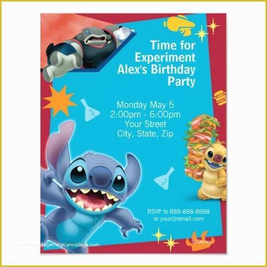 Free Lilo And Stitch Invitation Template Of Lilo And Stitch Scrump 