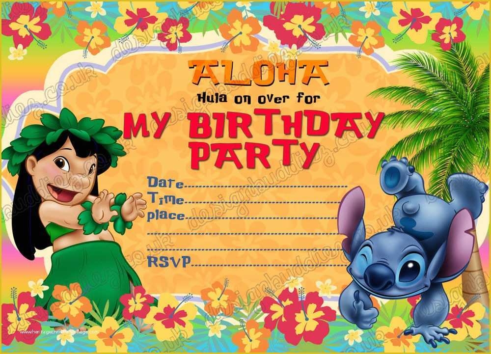 stitch invitation template free