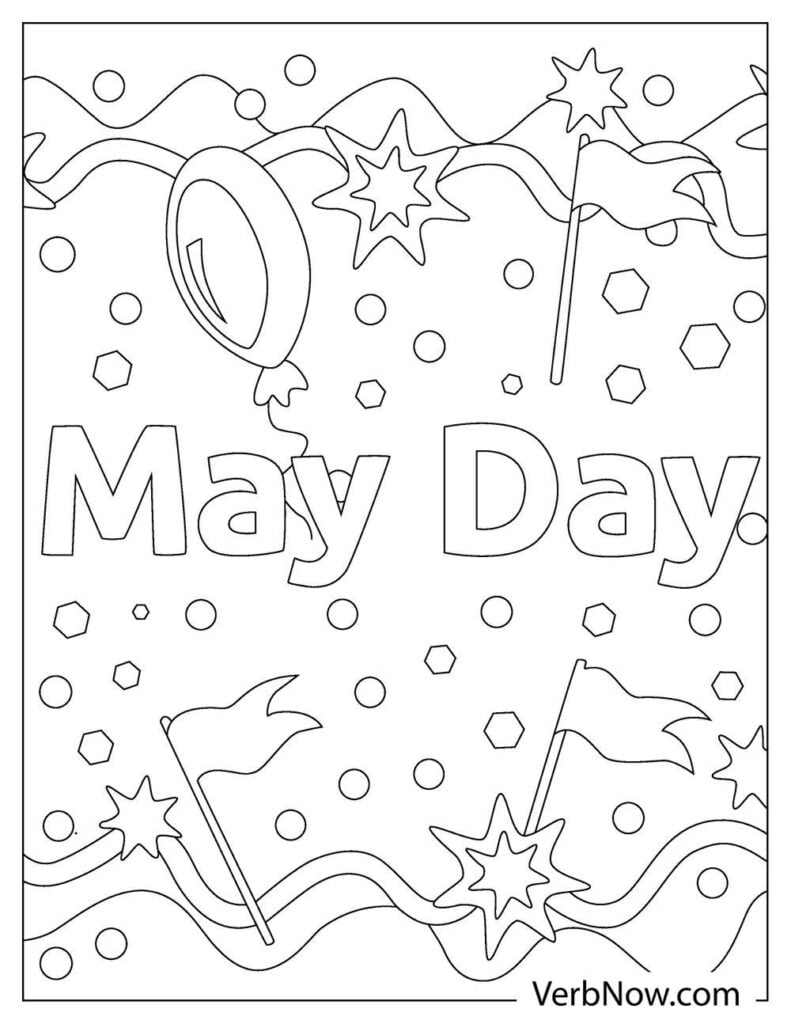 Free MAY Coloring Pages Book For Download Printable PDF VerbNow