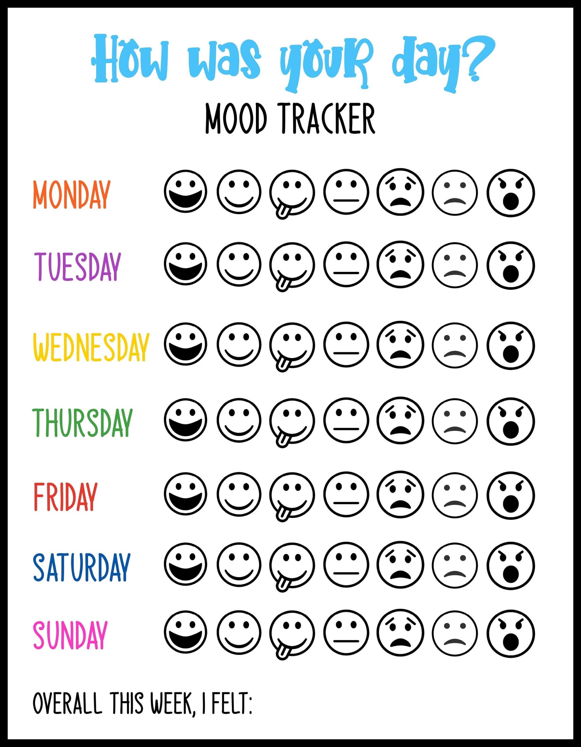 Free Mood Tracker Printable Printable New Year Banners