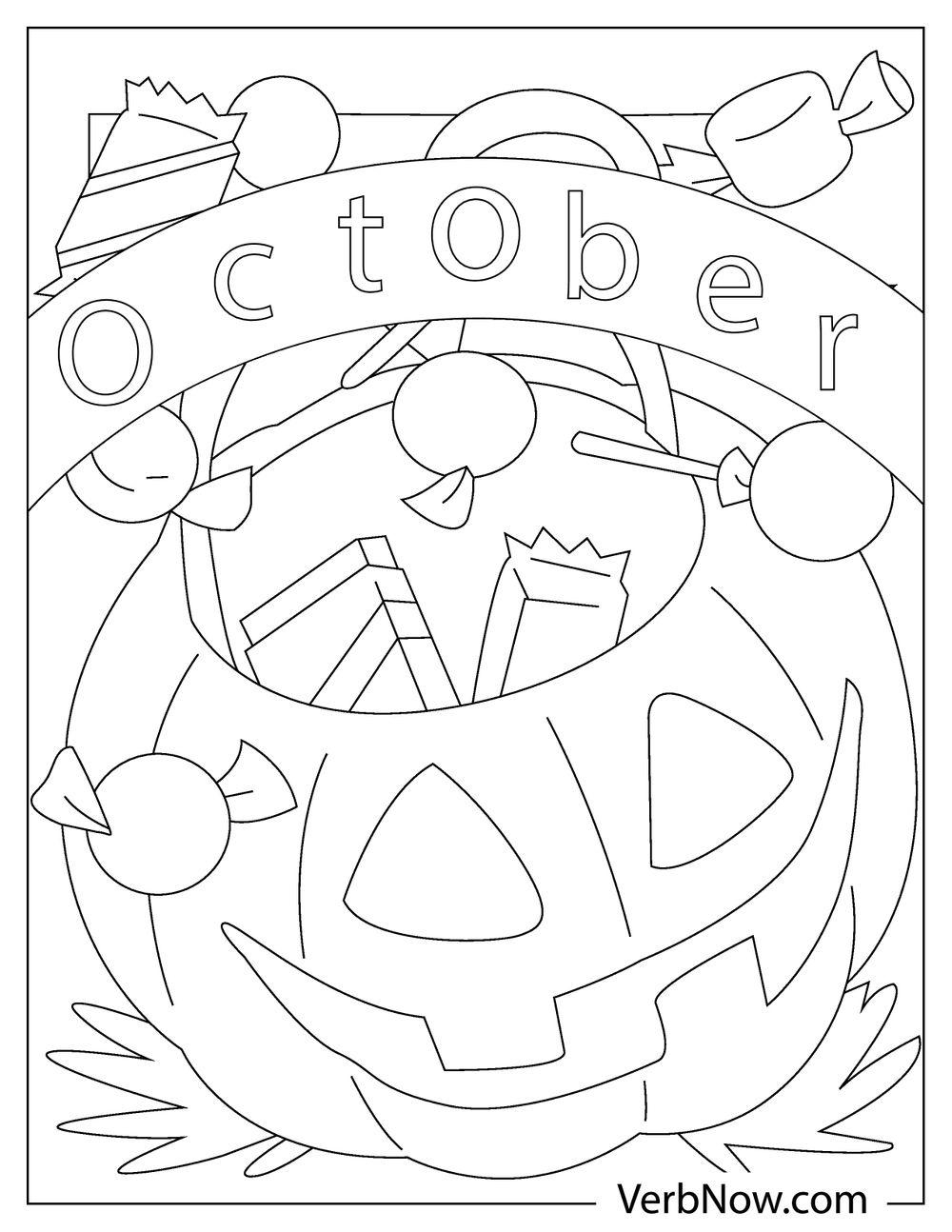 October Color Pages