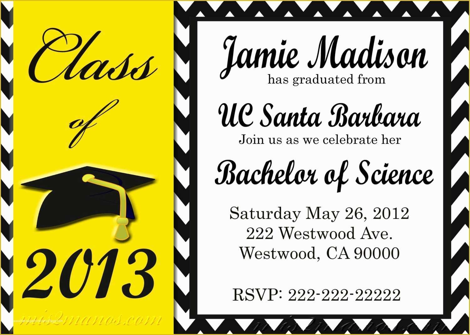 Free Online Graduation Party Invitation Templates Of Graduation Invite 