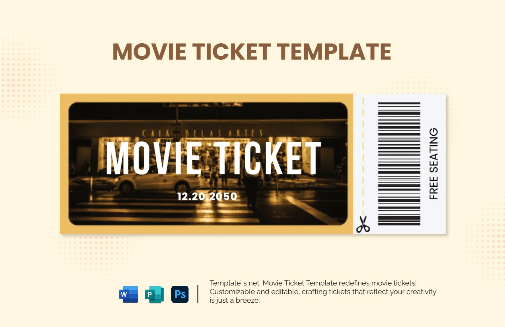 Free Parking Ticket Template In Word PSD Download Template