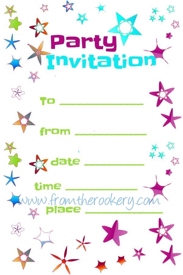 party invitations free templates