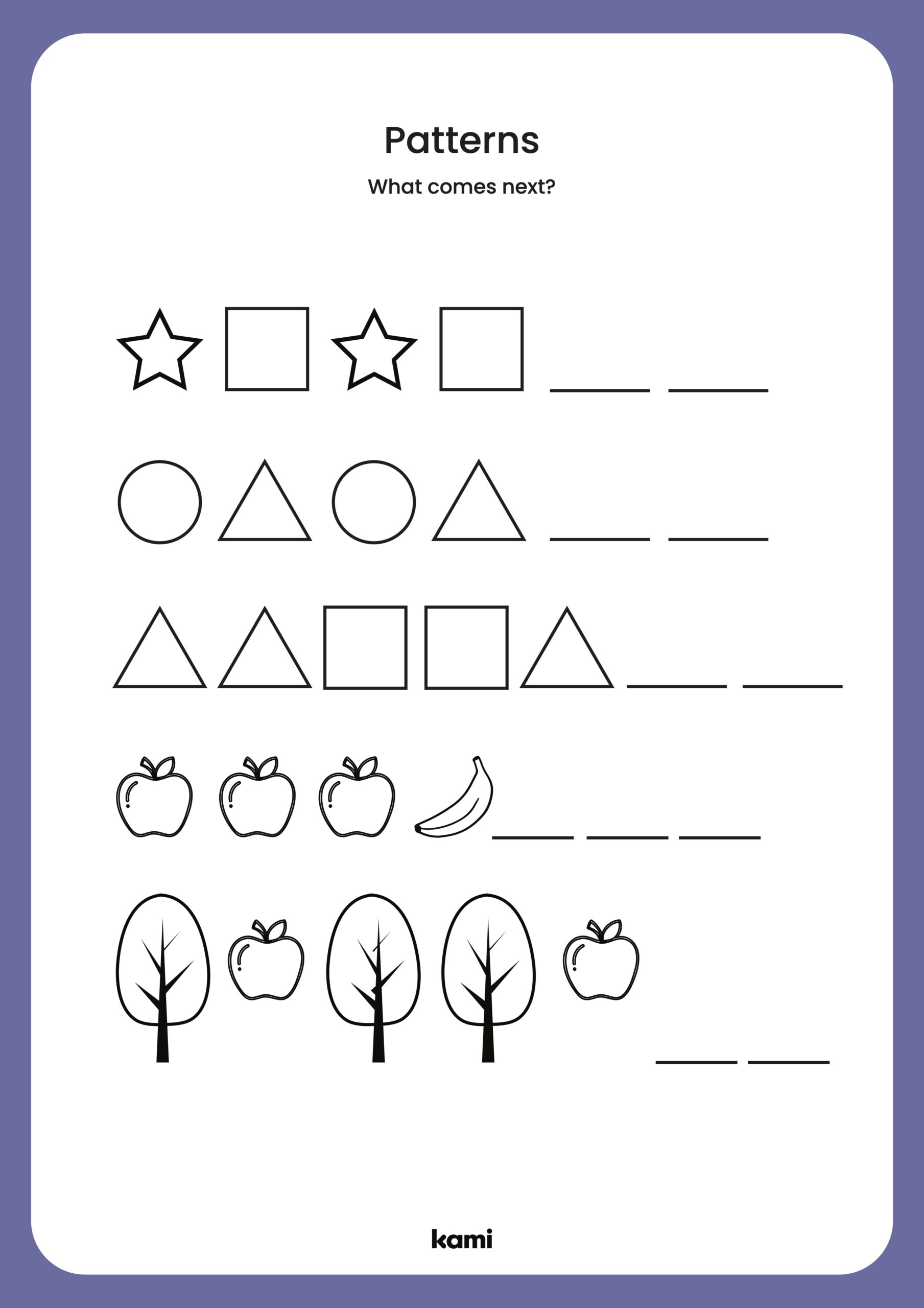 Free Patterns Worksheet Download Free Patterns Worksheet Png Images 