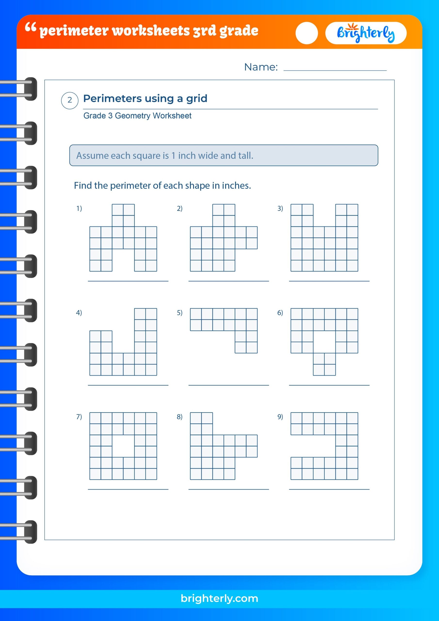 perimeter worksheets 3rd grade