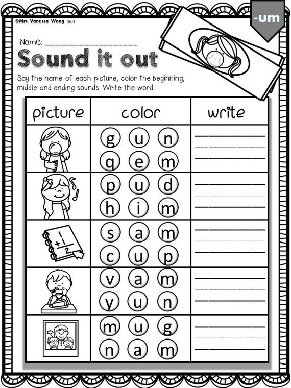 Free Phonics Worksheet For First Graders Download Free Phonics 
