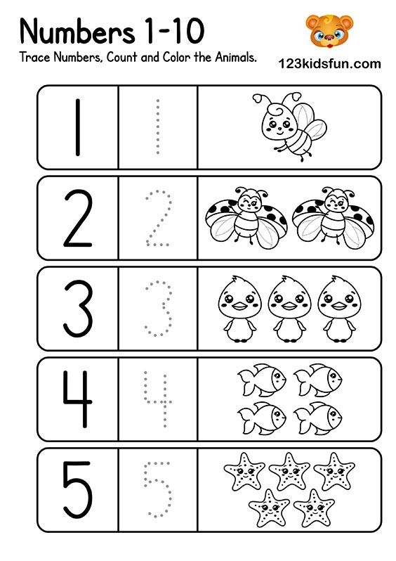 math worksheets for preschool