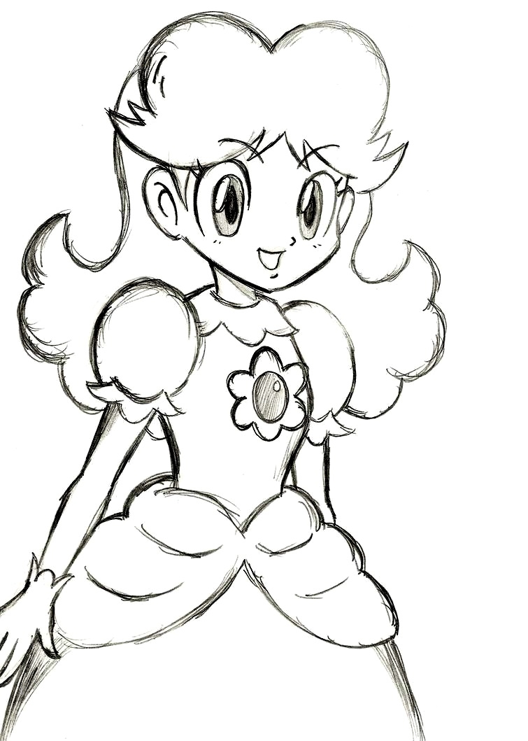 Princess Peach Coloring Pages