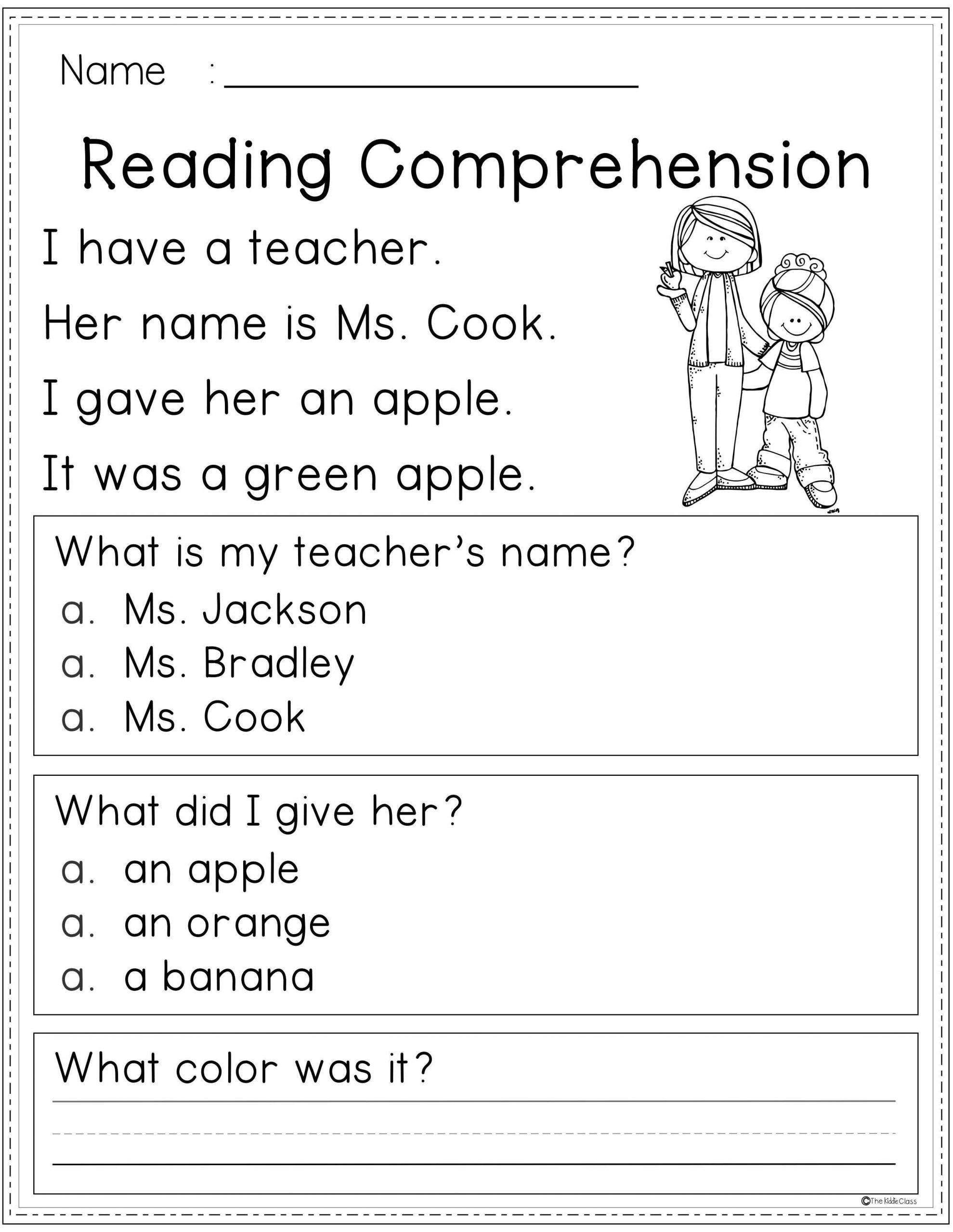 reading worksheets for 2nd grade