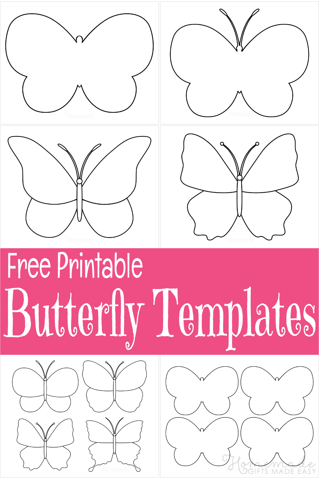 printable butterfly template free