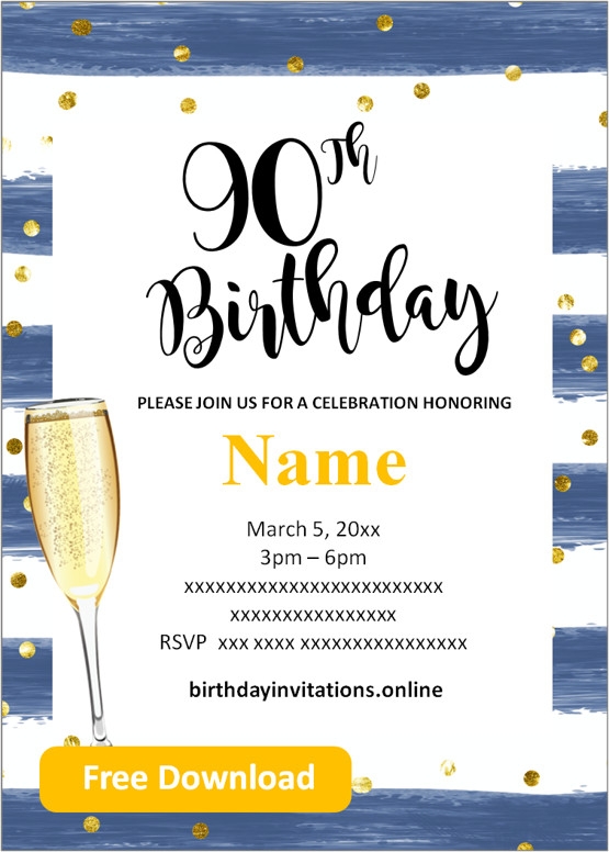 50th birthday invitations templates free
