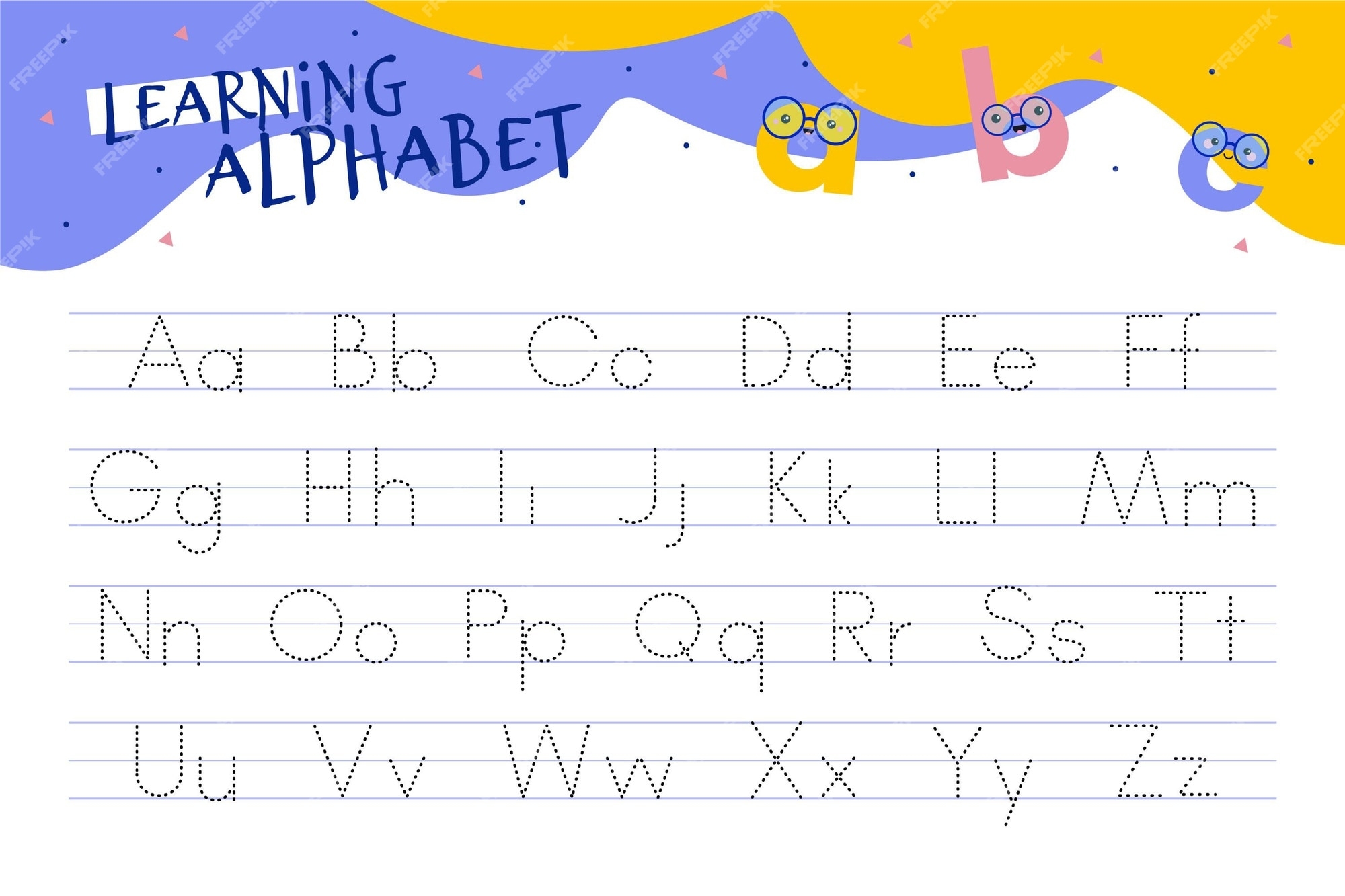 FREE Printable ABC Letter Tracing Alphabet Activity Worksheets 