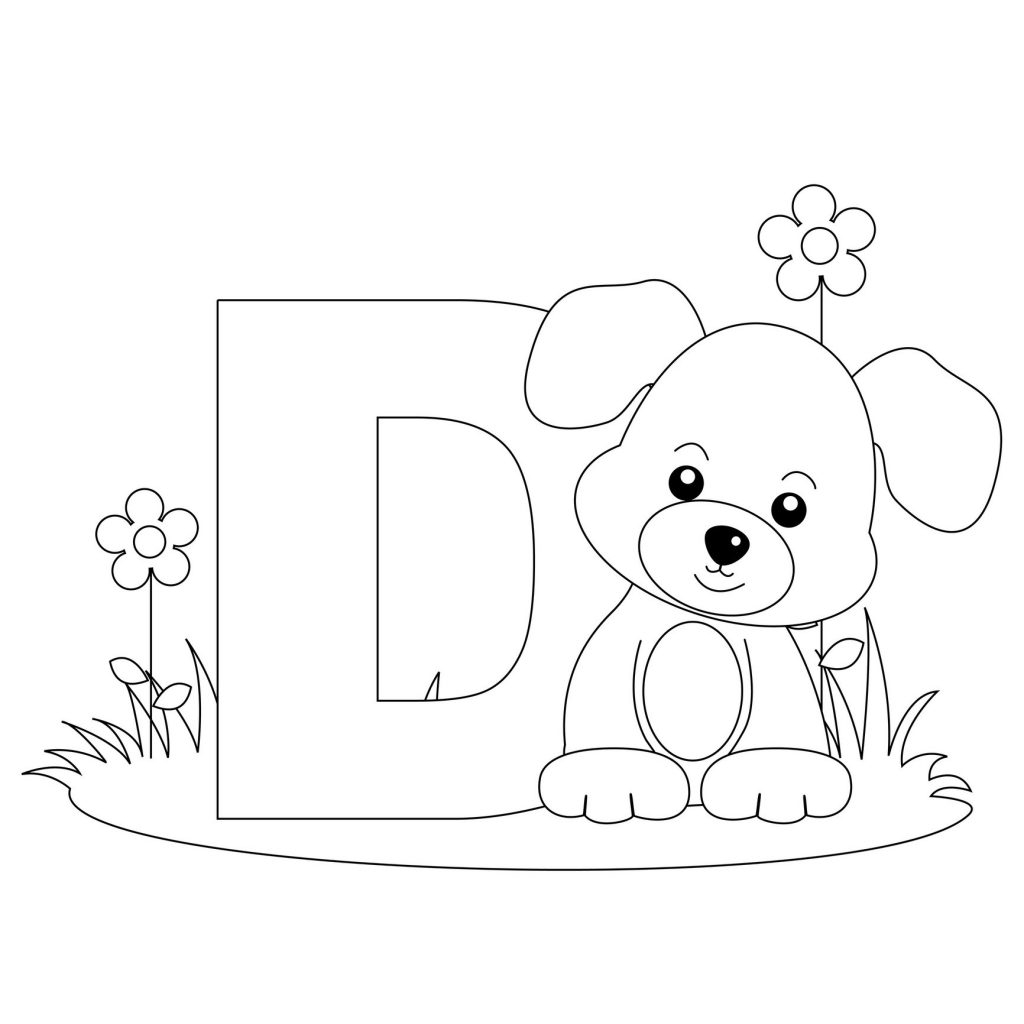 alphabet coloring pages free