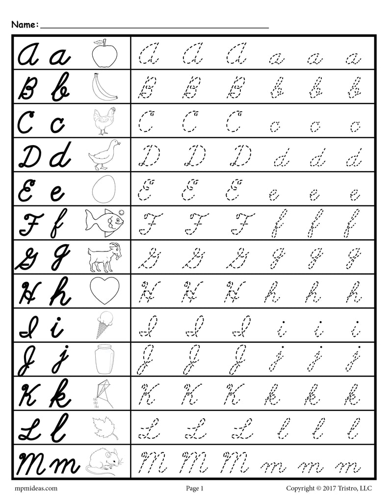 Free Printable Alphabet Letters In Cursive Download Free Printable 