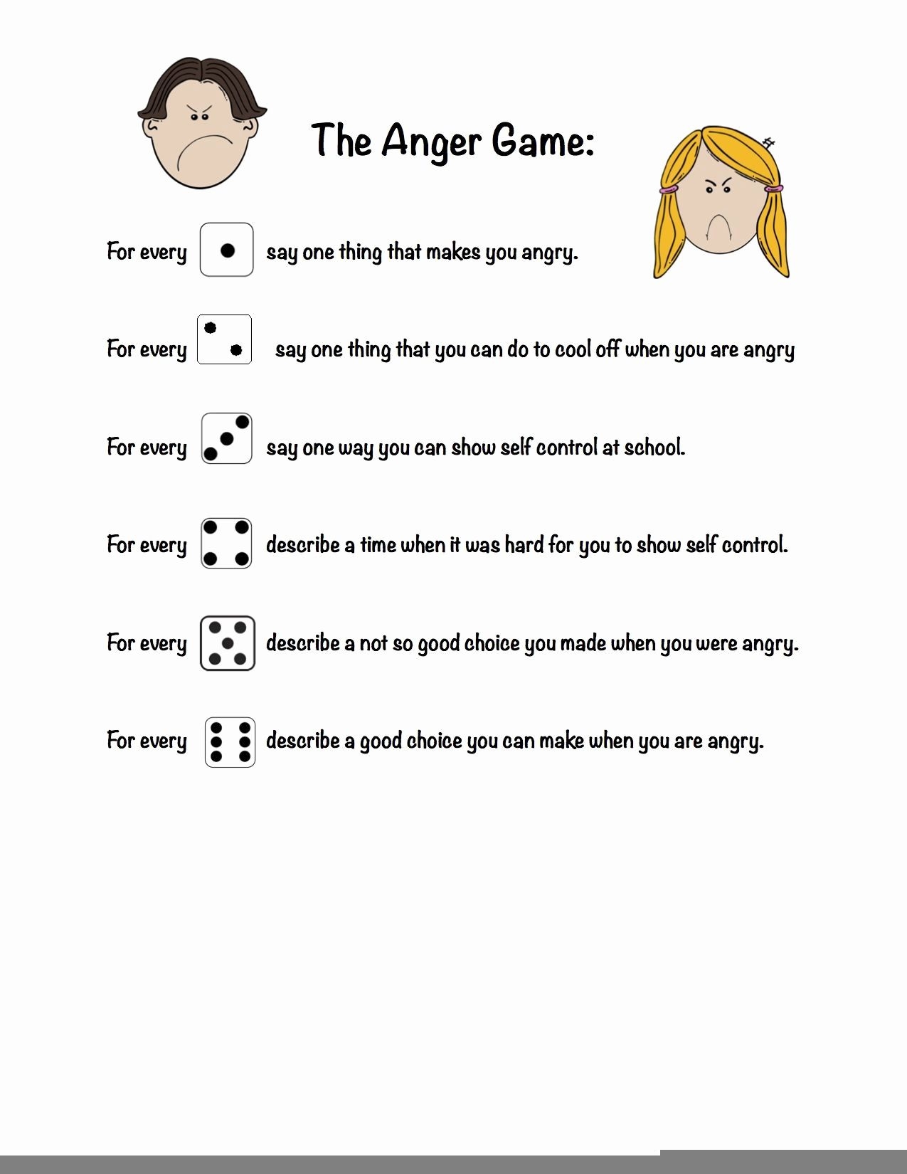 Free Printable Anger Management Worksheets For Youth Printable Worksheets