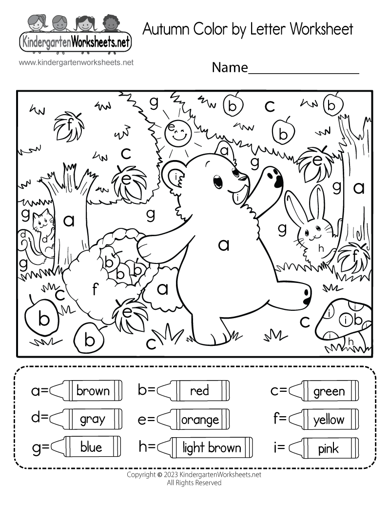 autumn worksheets