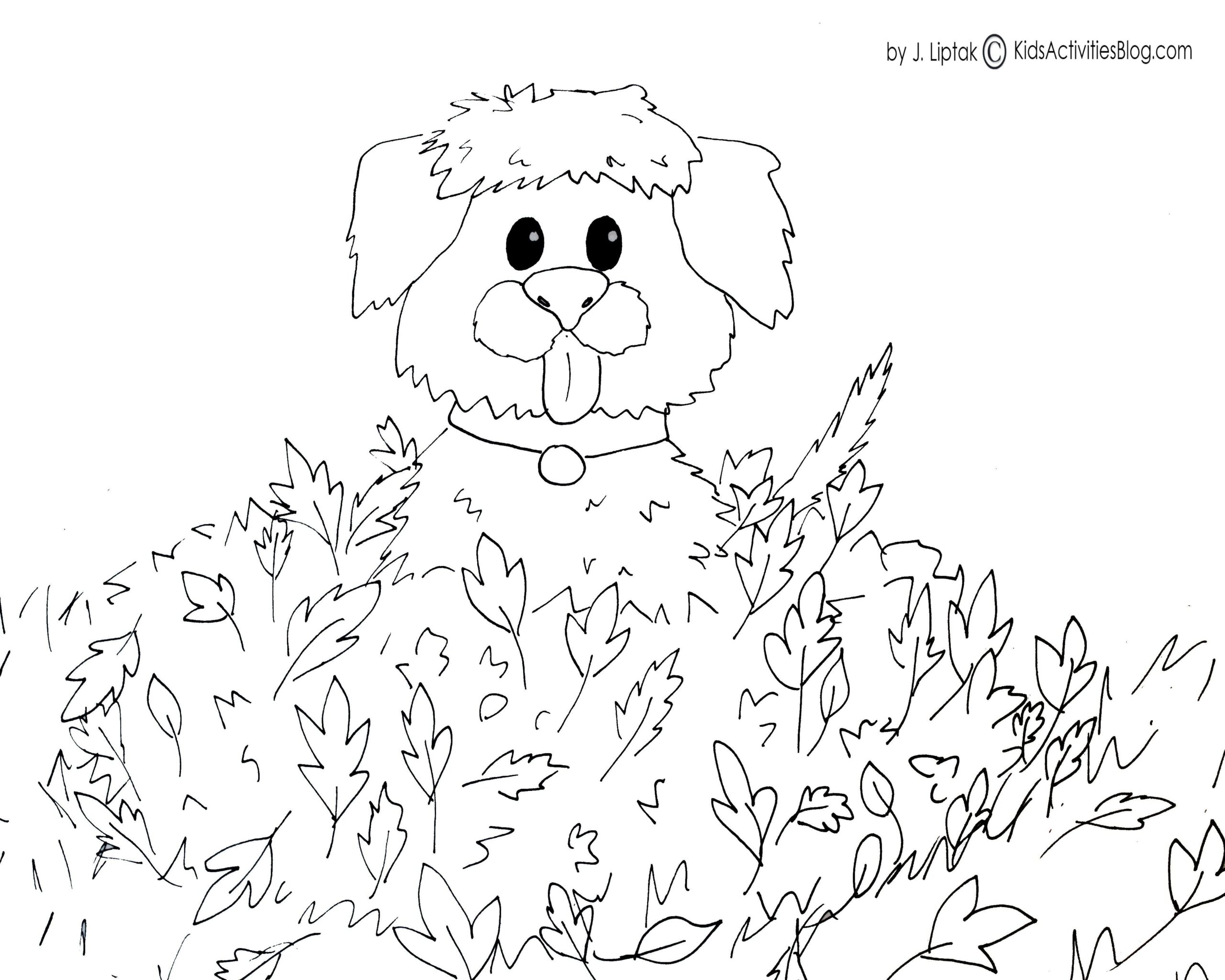 autumn coloring pages free