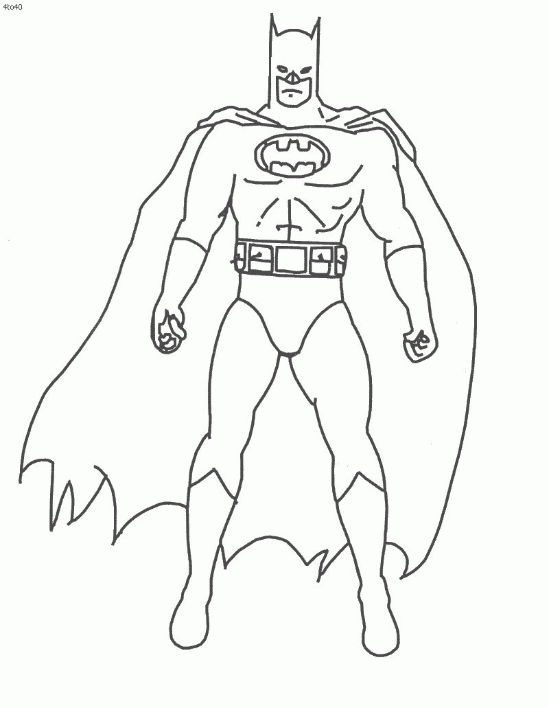 Free Printable Batman Coloring Pages For Kids