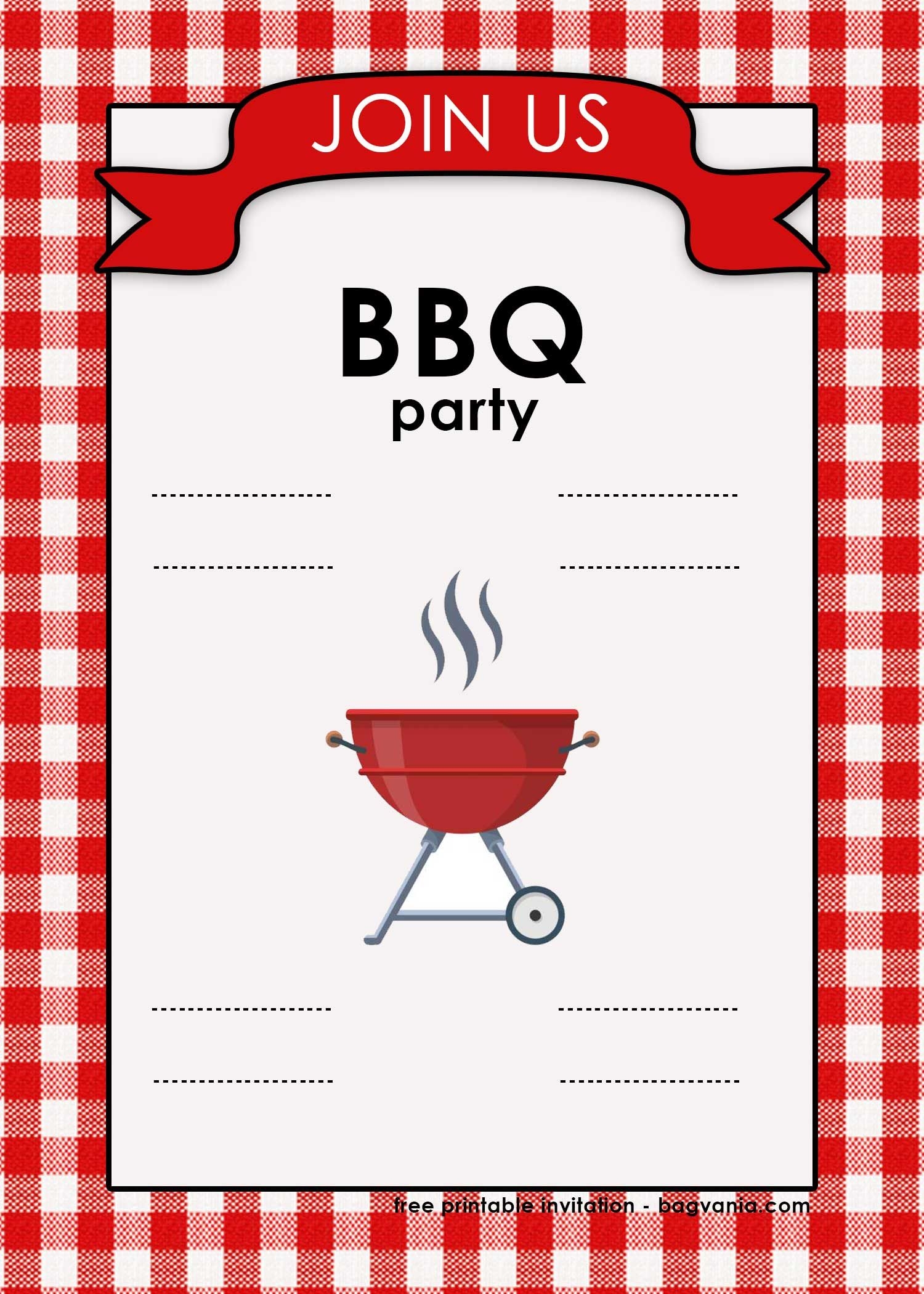 Free Printable Bbq Invite Template Content Calendar Template