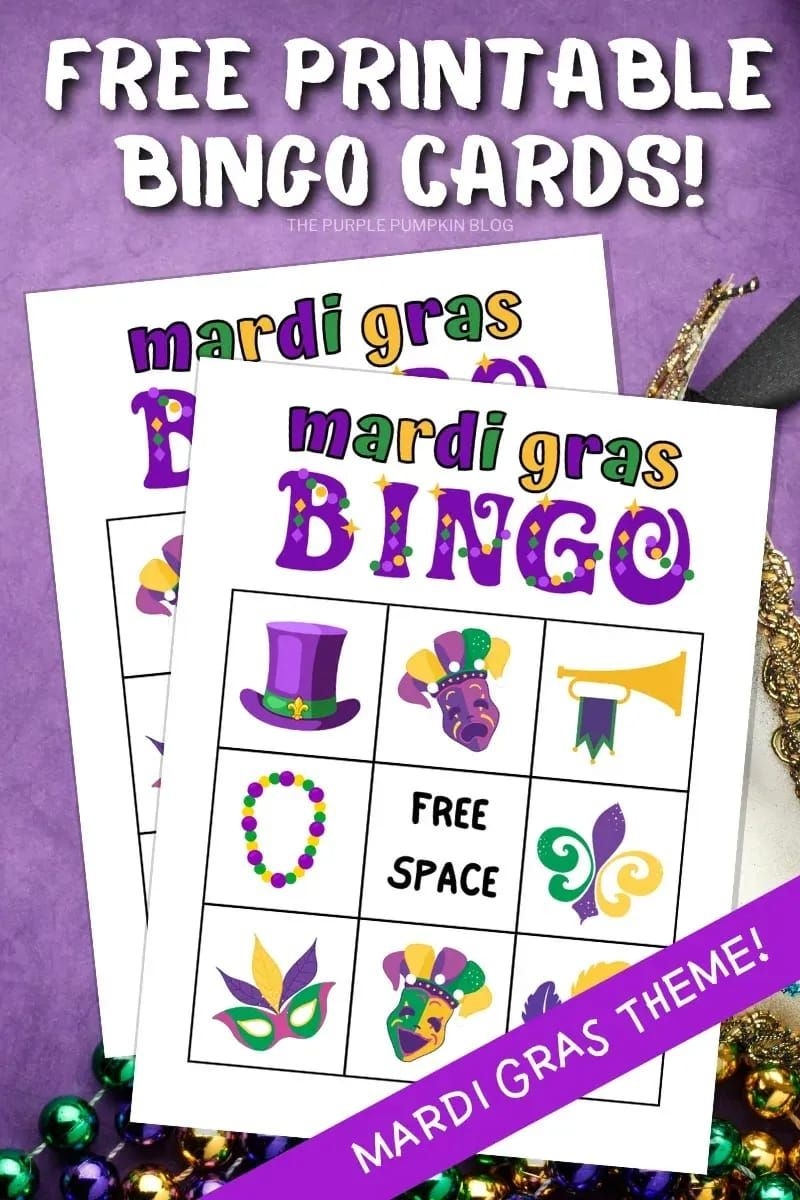 Free Printable Bingo Cards Mardi Gras Theme Artofit