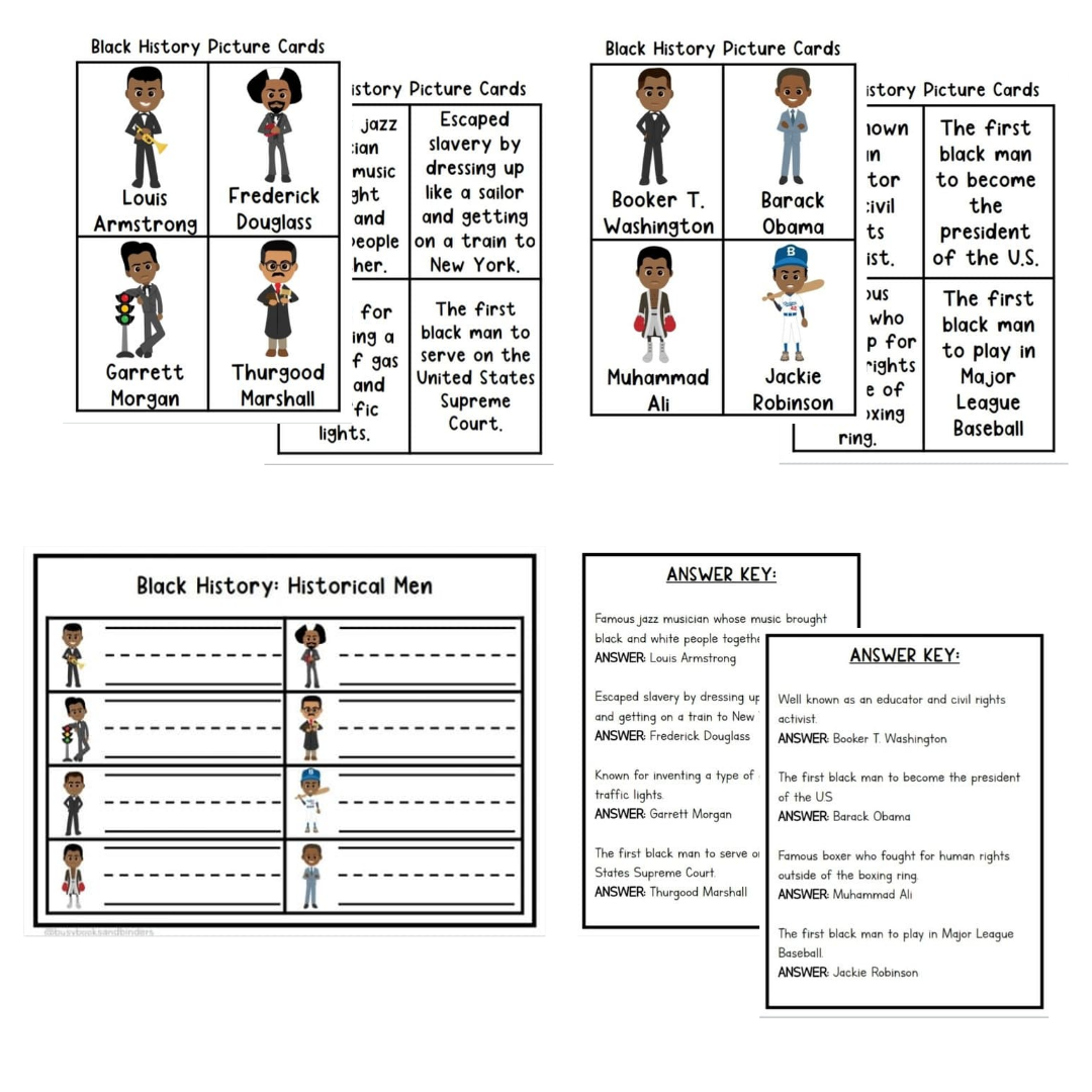 Free Printable Black History Month Worksheets Worksheets For Kindergarten