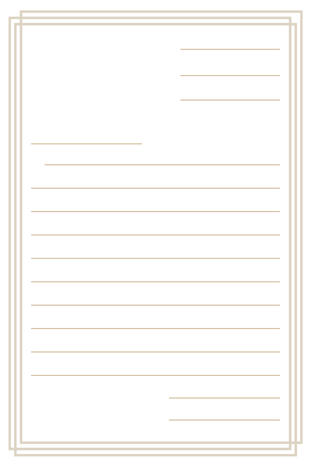 Free Printable Blank Letter Templates PDF Included Printables Hub