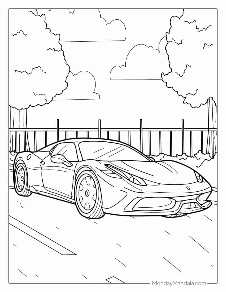Free Printable Car Coloring Pages