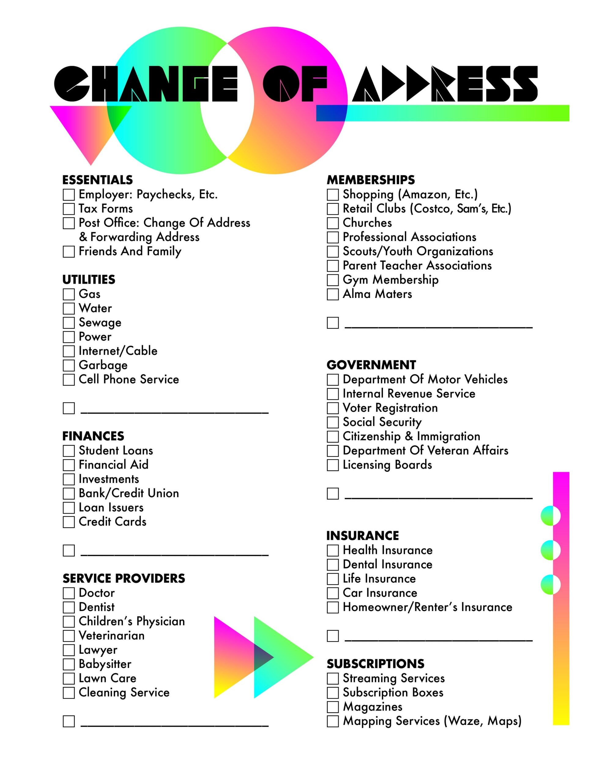 Free Printable Change Of Address Cards Free Printable