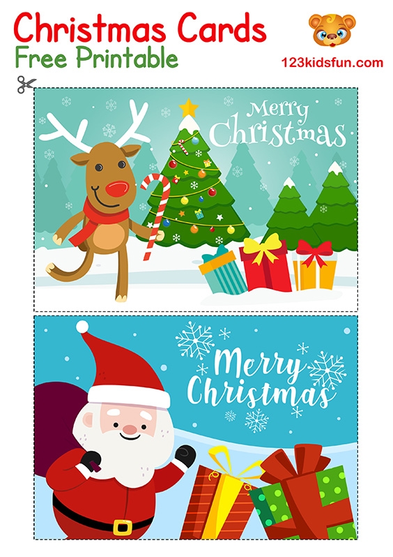 Free Printable Christmas Cards For Kids Free Worksheets Printable