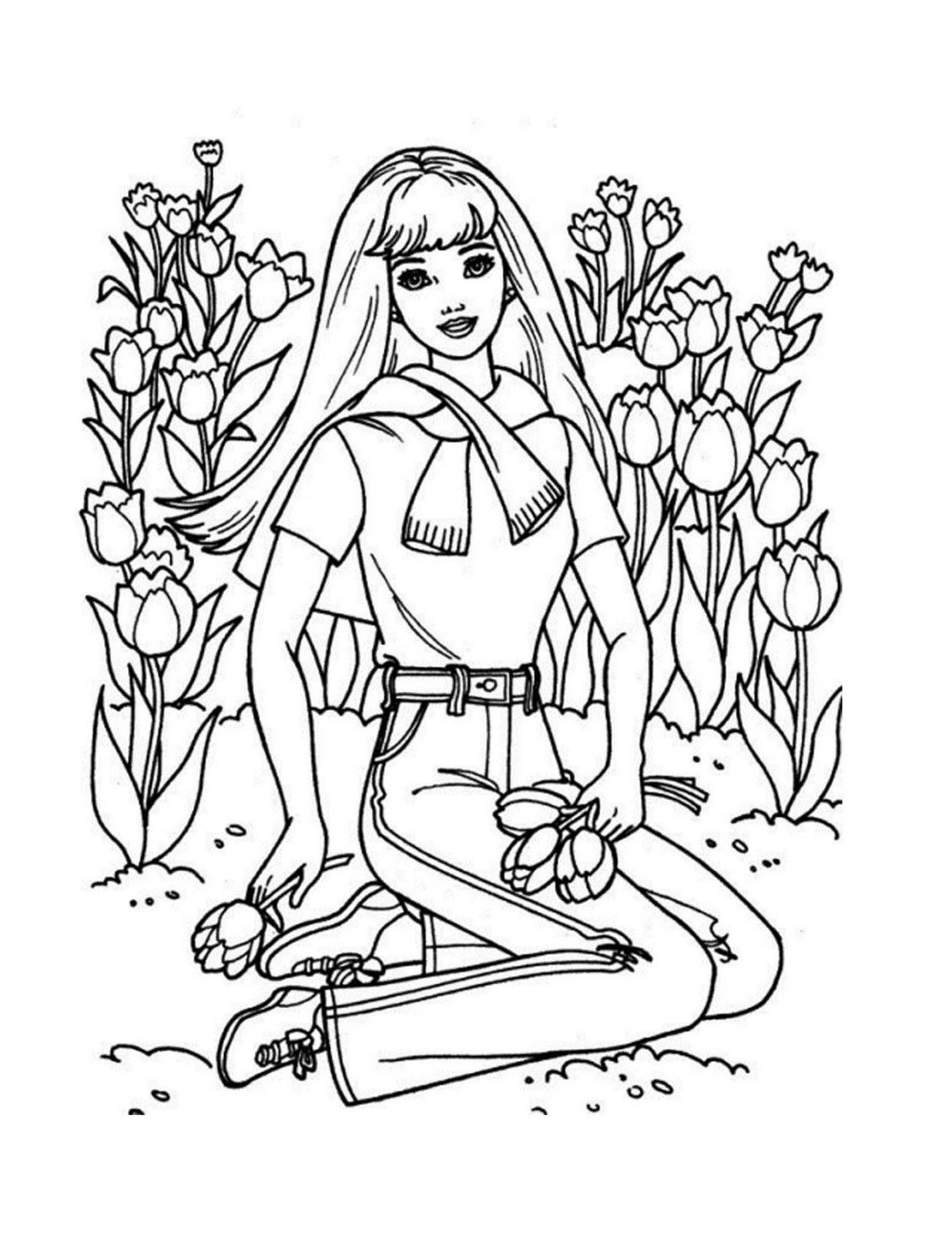 free printable barbie coloring pages