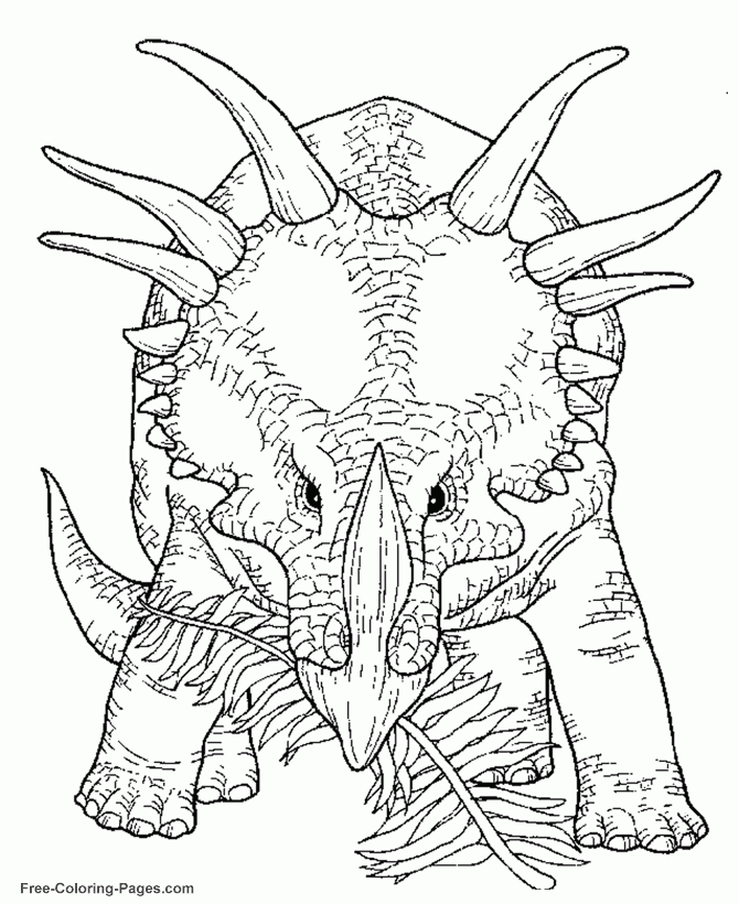 Coloring Book Pages Dinosaurs