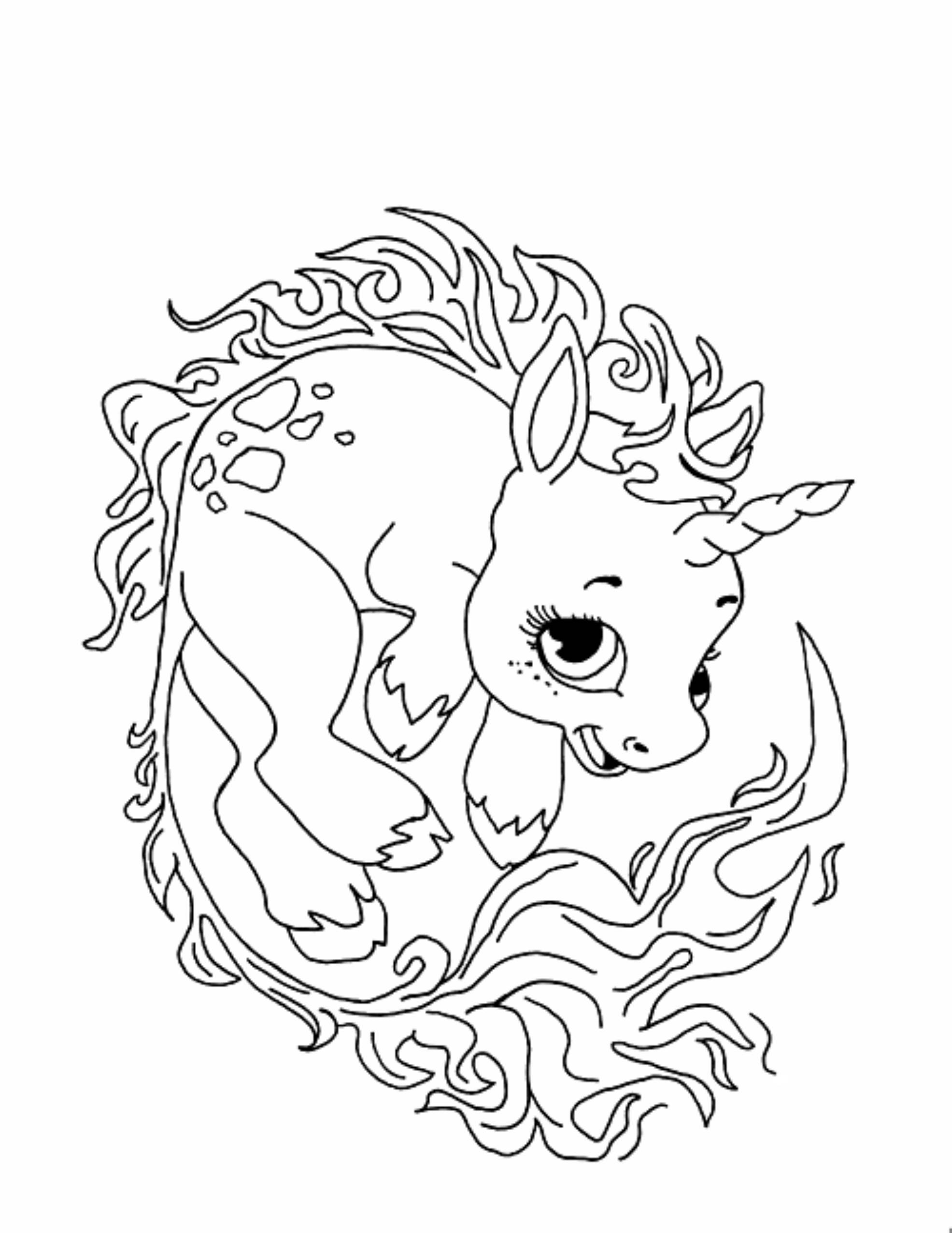 Printable Unicorn Coloring Pages