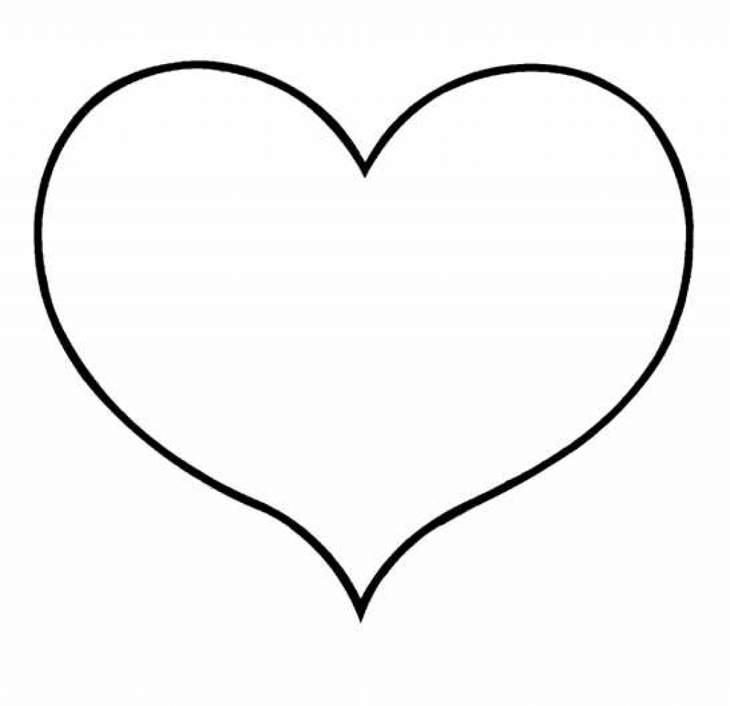 printable picture of a valentine heart