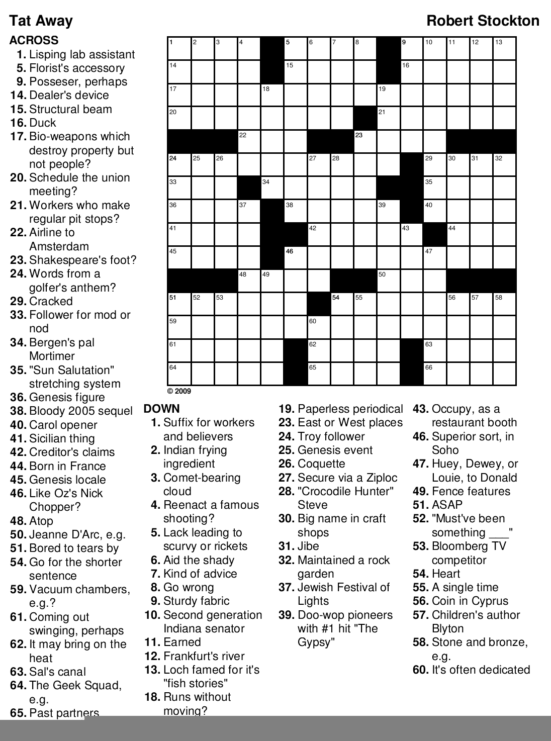 crossword puzzles difficult printable
