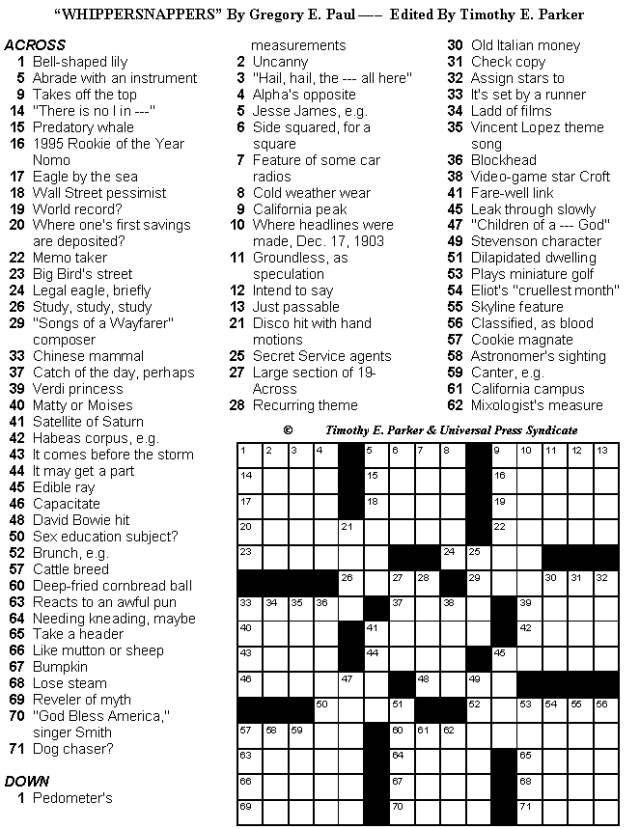 printable crossword puzzles medium difficulty