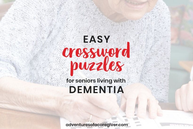 easy printable crossword puzzles for seniors