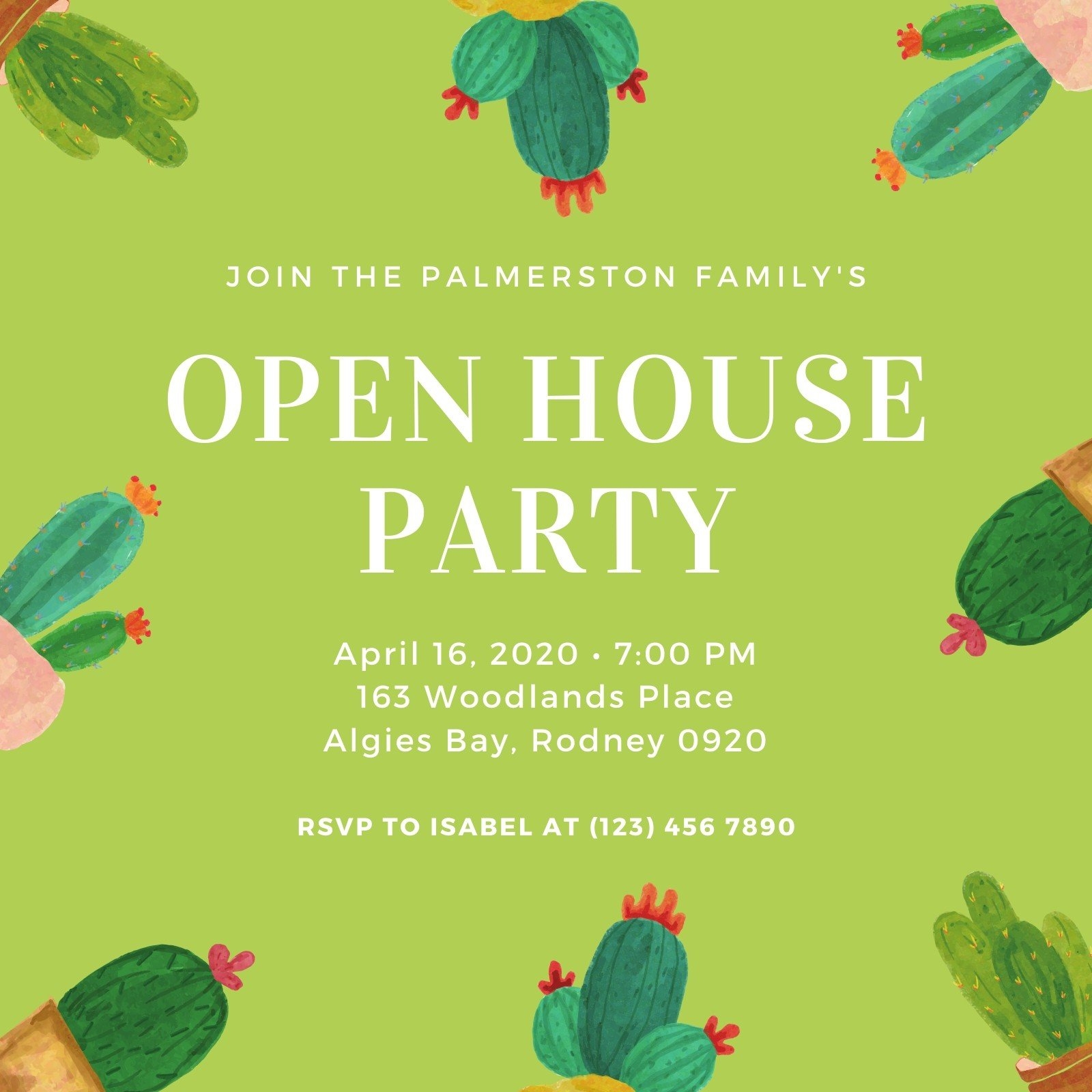 Free Printable Customizable Open House Invitation Templates Canva