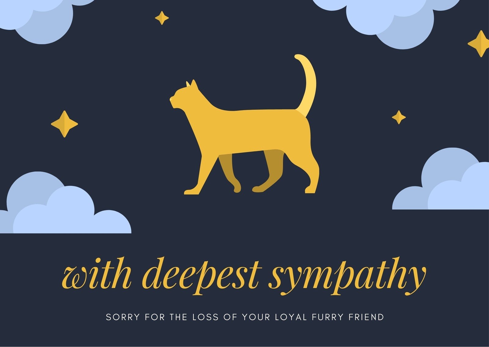 Free Printable Customizable Pet Sympathy Card Templates 58 OFF
