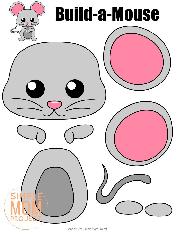 printable mouse craft