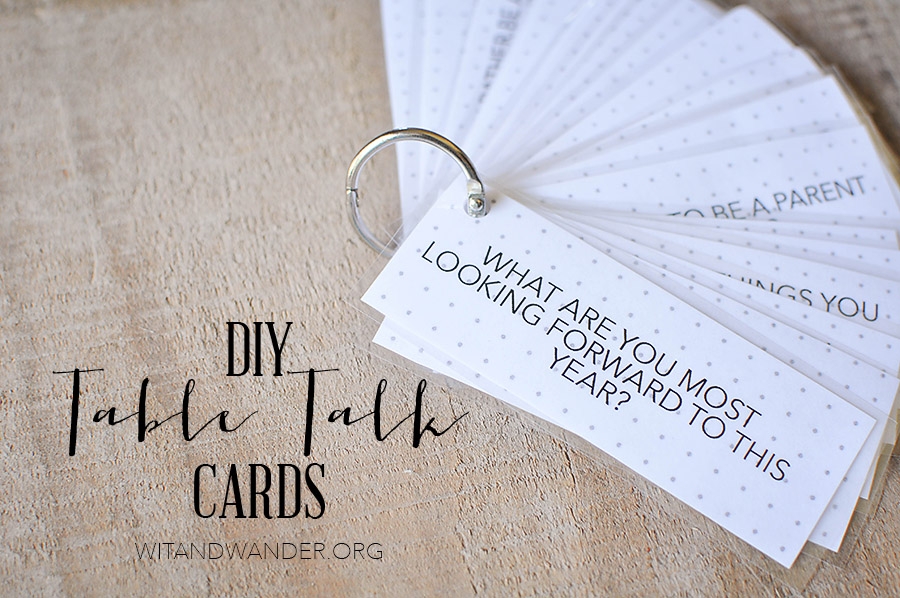 free printable table talk cards