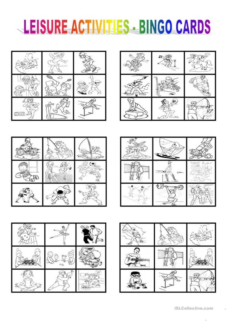 Free Printable English Bingo Cards Printable Bingo Cards