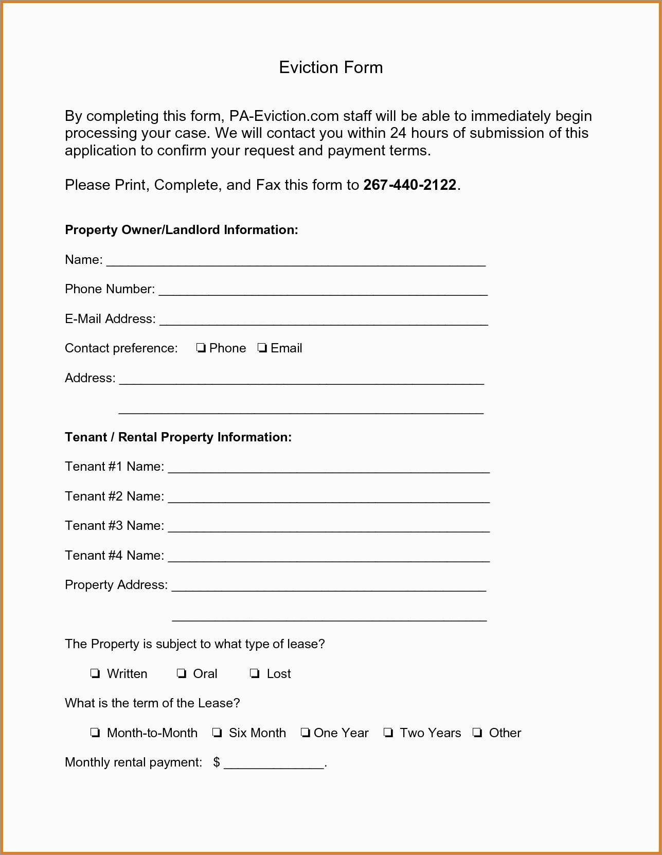 Free Printable Eviction Notice Template Printable Templates