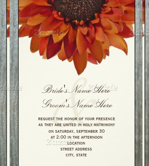 fall colors template invitation