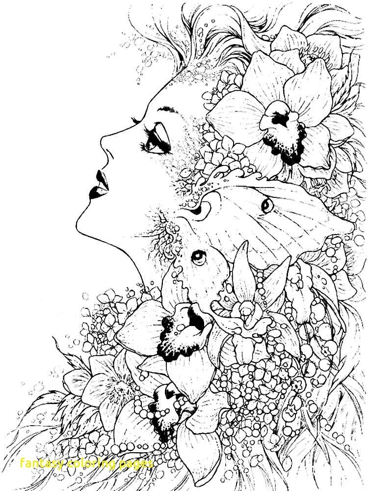 free printable fantasy coloring pages for adults